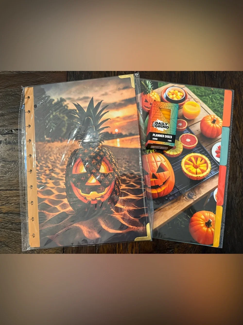 Brand New The Daily Grind Summerween Halloween Planner Cover and Dividers